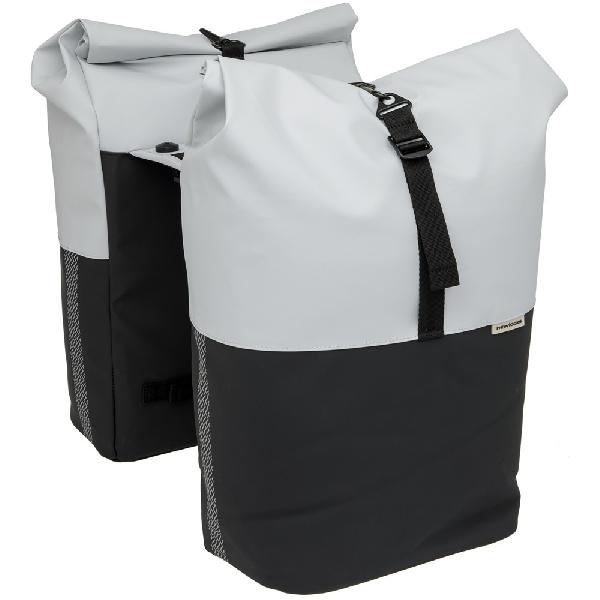 Dubbele fietstas Nyborg MIK 34L Light Grey/Black