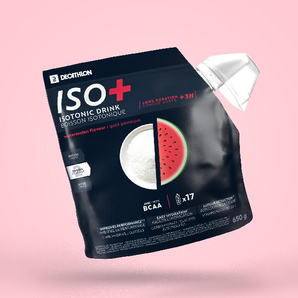 Isotone sportdrank poeder iso+ watermeloen 650 g