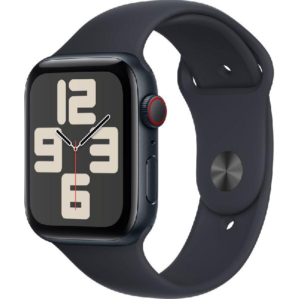 Apple Watch SE (2022) 4G 44mm Midnight Aluminium Sportband S/M