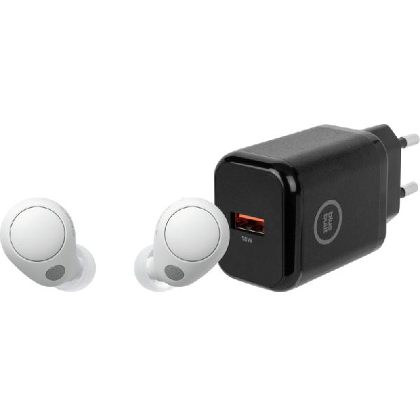 Sony WF-C700N Wit + BlueBuilt Oplader 18W