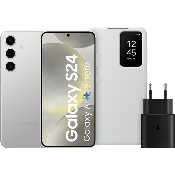Samsung Galaxy S24 128GB Grijs 5G + Accessoirepakket