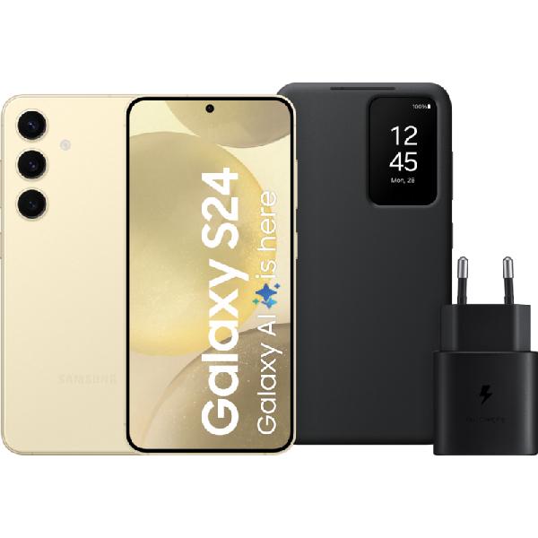 Samsung Galaxy S24 256GB Geel 5G + Accessoirepakket