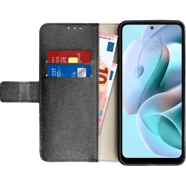 Just in Case Wallet Motorola Moto G31 Book Case Zwart