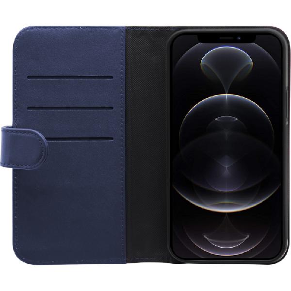 BlueBuilt Apple iPhone 13 Pro 2-in-1 Case Leer Blauw