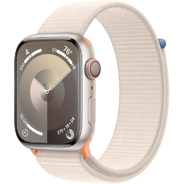 Apple Watch Series 9 4G 45mm Starlight Aluminium Sport Loop