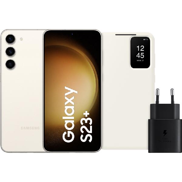Samsung Galaxy S23 Plus 256GB Creme 5G + Accessoirepakket
