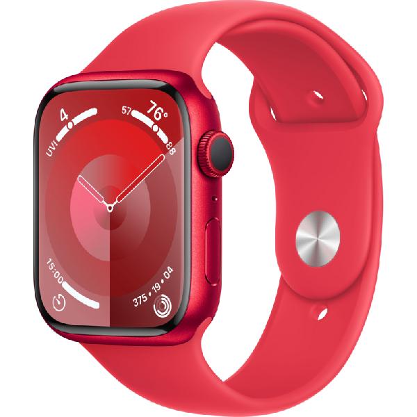 Apple Watch Series 9 45mm (PRODUCT)RED Aluminium Sportband S/M