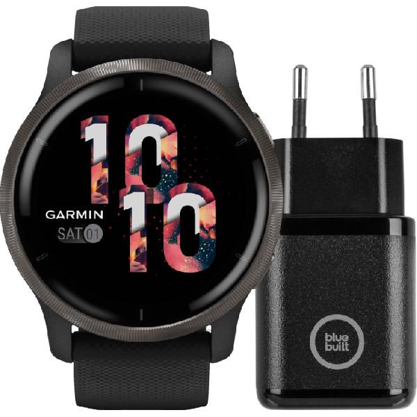 Garmin Venu 2 Zwart + BlueBuilt Oplader
