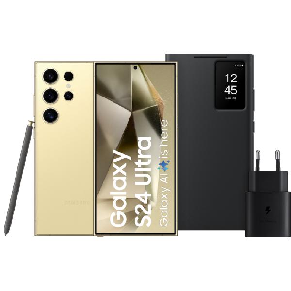 Samsung Galaxy S24 Ultra 512GB Geel 5G + Accessoirepakket