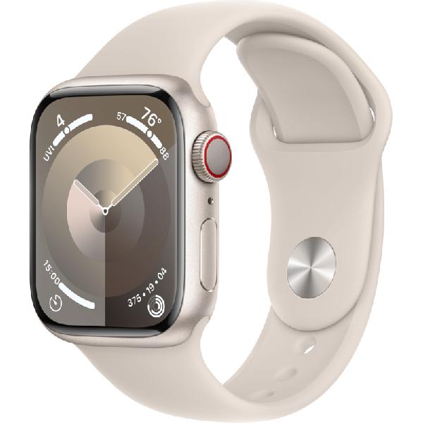 Apple Watch Series 9 4G 41mm Starlight Aluminium Sportband M/L