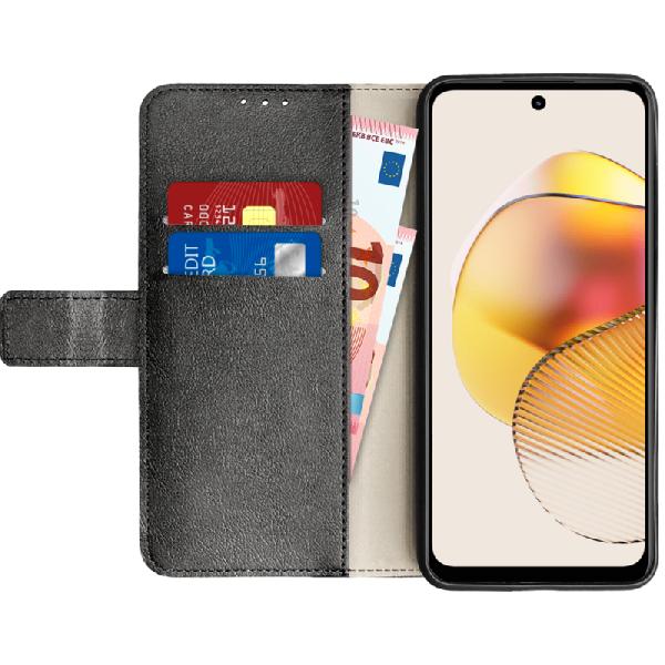 Just in Case Wallet Motorola Moto G73 Book Case Zwart