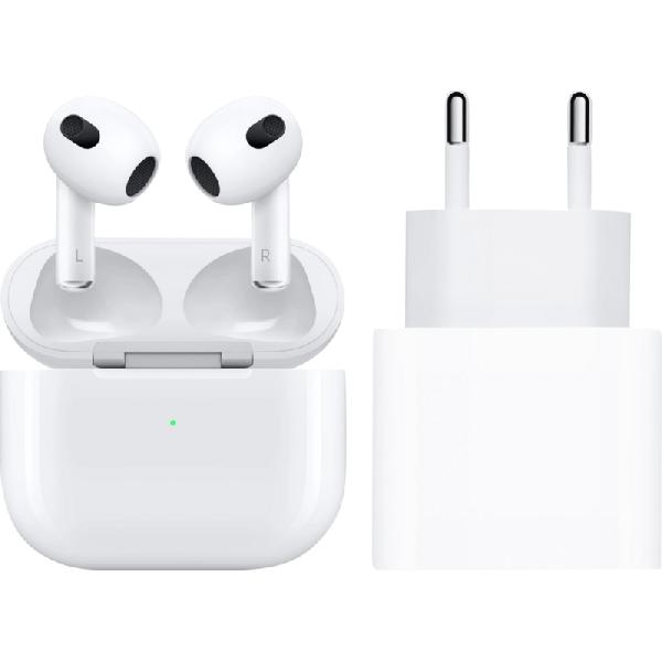 Apple AirPods 3 + Apple Usb C Oplader 20W