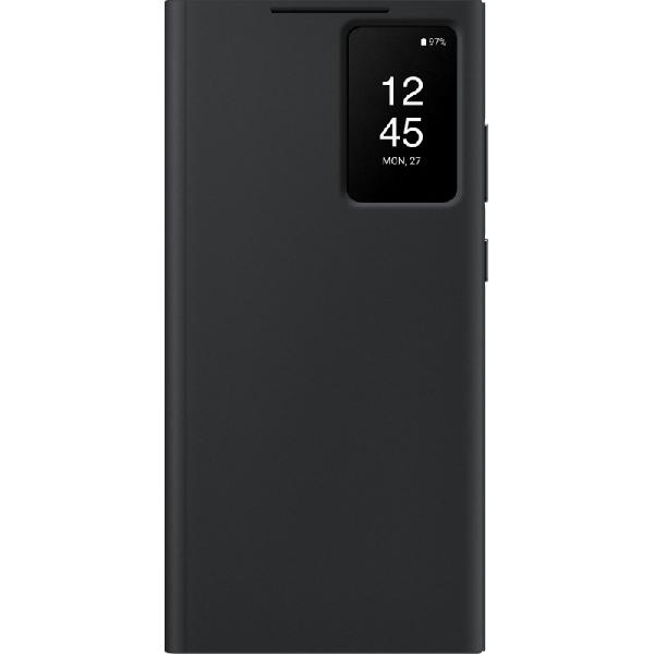 Samsung Galaxy S23 Ultra Clear View Book Case Zwart