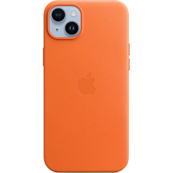 Apple iPhone 14 Plus Back Cover met MagSafe Leer Oranje