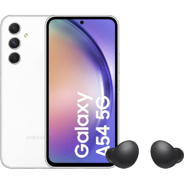 Samsung Galaxy A54 256GB Wit 5G + Galaxy Buds 2 Zwart