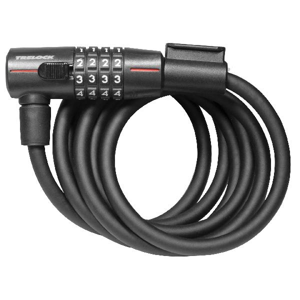 Trelock SK312 spiraalkabelslot code 180/12mm zwart
