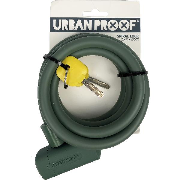UrbanProof Urbanproof spiraalslot 12mm*150cm mat groen