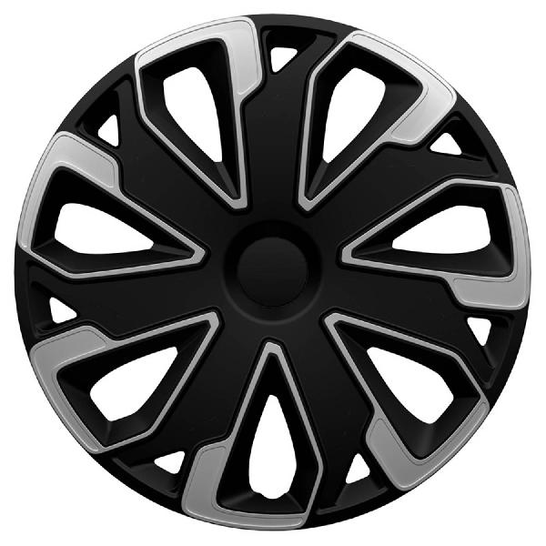 AutoStyle wieldoppen Ultimo 15 inch ABS zwart/zilver set van 4