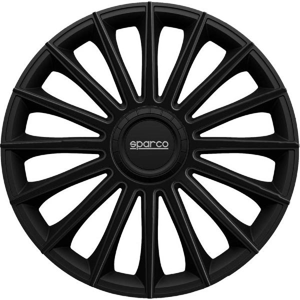 Sparco wieldoppen Torino 14 inch ABS zwart set van 4