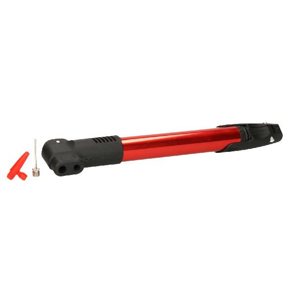 XQMax Fietspomp - klein - incl. montagebeugel - voor op de fiets - rood - handpomp - Fietspompen