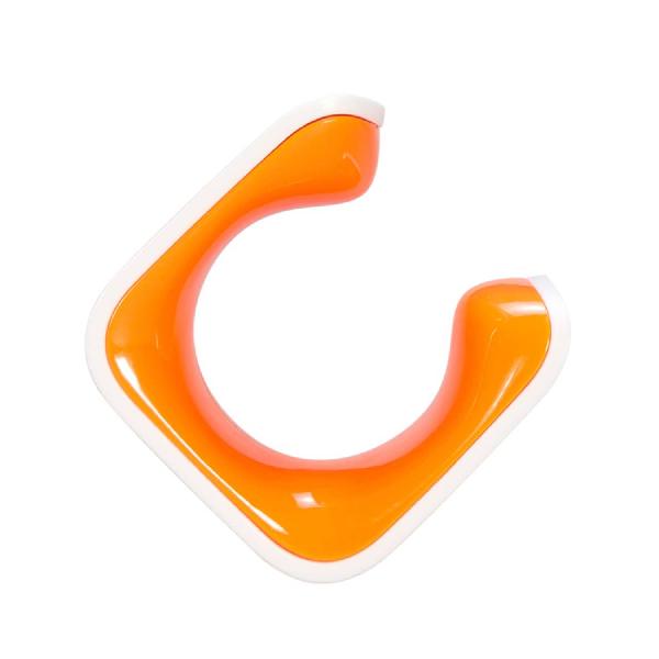 Clug Hybrid Fiets Clip voor de muur - Wit/oranje