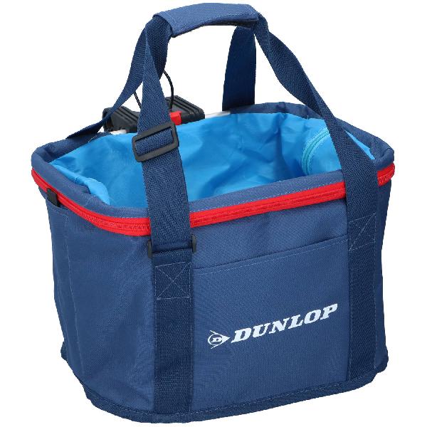 Dunlop Fietsmand - Stuurtas en Shopper in 1 - 15 L - 33 x 25 x 23 CM - Blauw