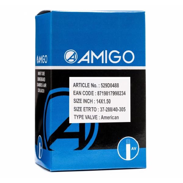 AMIGO Binnenband 14 x 1.50 (37/40 288/305) AV 48 mm