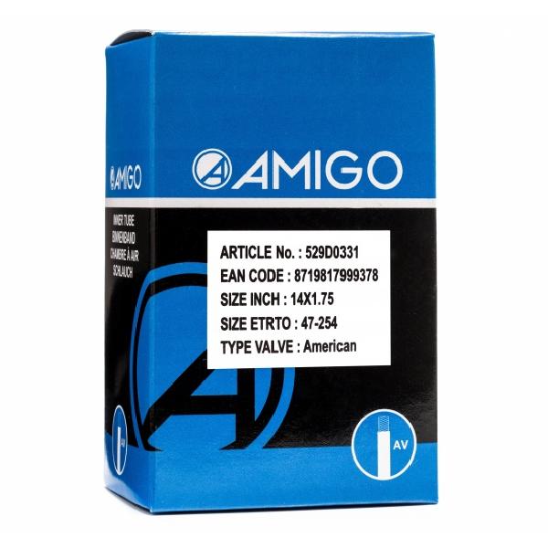 AMIGO Binnenband 14 x 1.75 (47 254) AV 48 mm
