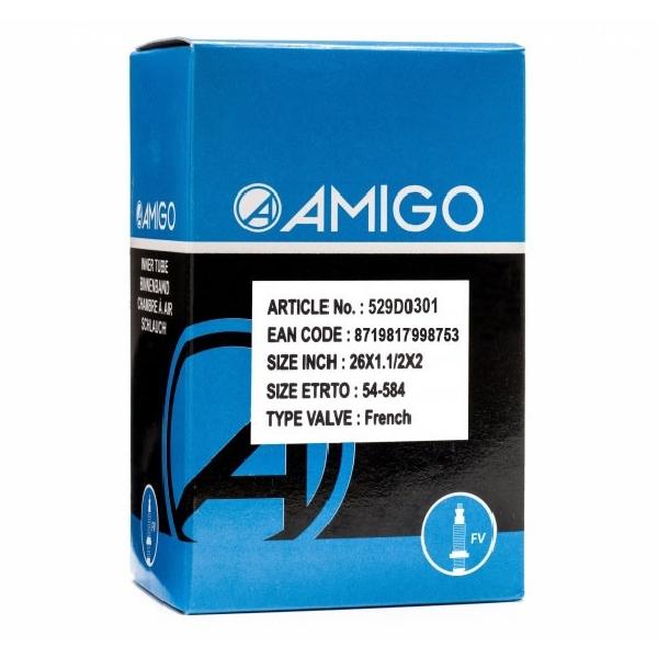 AMIGO Binnenband 26 x 1 1/2 x 2 (54 584) FV 48 mm