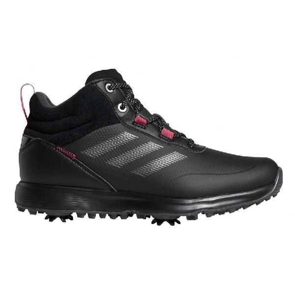 adidas golfschoenen S2G MID Cut dames leer zwart/roze mt 36 2/3