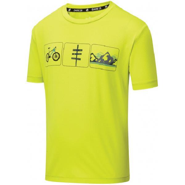 Dare 2B T shirt Rightful junior polyester lime maat 140