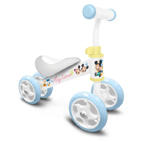 Disney Play Time Mickey Loopfiets met 4 wielen Junior Wit/Lichtblauw