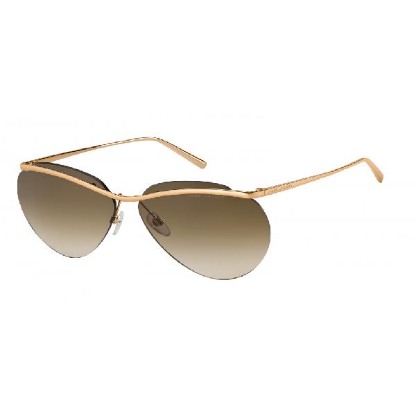 Marc Jacobs zonnebril dames dun half omrand koper bruin