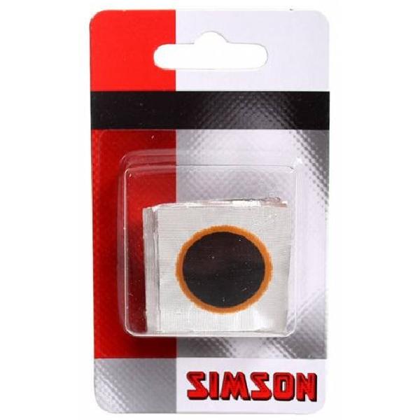 Simson ronde bandenplakkers 16 mm zwart 8 stuks