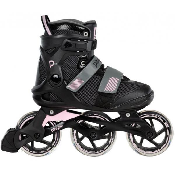 Playlife inline skates Fitness GT 110 80A zwart/roze maat 43 S
