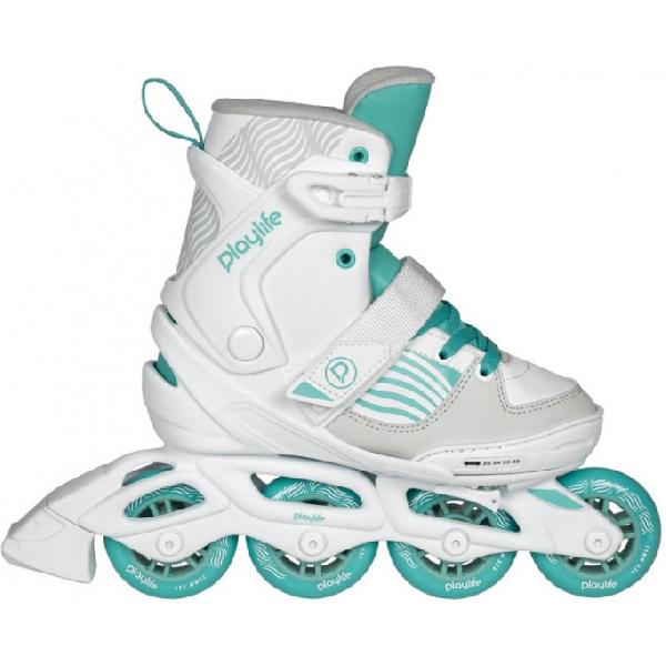 Playlife inline skates Light Breeze 82A wit/turquoise maat 29/32