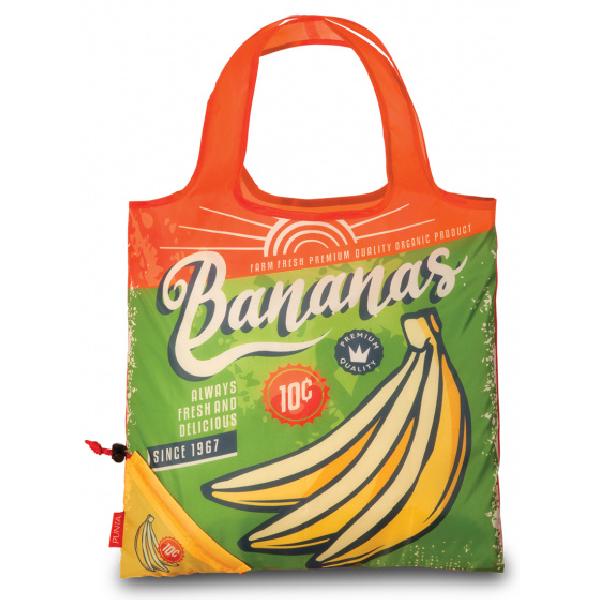 Punta Shopper Bananas dames 12 liter polyester geel, groen