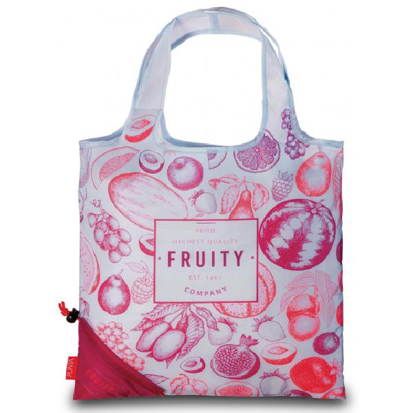 Punta Shopper Fruity dames 22 liter polyester wit/roze/rood
