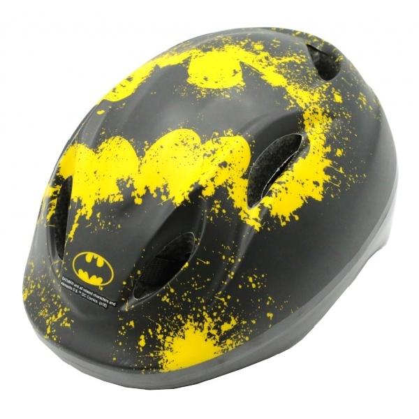 Volare skate/fietshelm Batman junior zwart/geel maat 52 56 cm