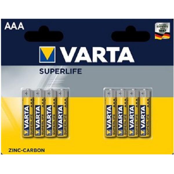 Varta Superlife R03 AAA batterijen 8 stuks