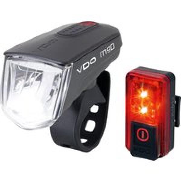 VDO Verlichtingsset ECO Light M90 + Red Plus, Fietslamp, Fietsverlichting