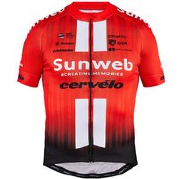 TEAM SUNWEB 2019 fietsshirt met korte mouwen fietsshirt met korte mouwen, voor h