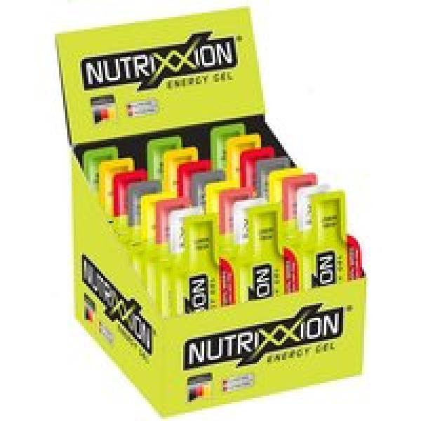 NUTRIXXION Energy Gel mix. 24 stuk/doos liquid ampullen, Sportgel, Prestatievoed