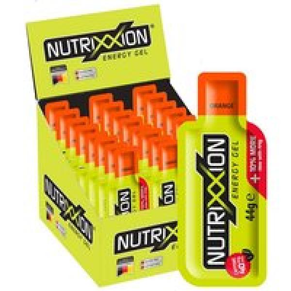 NUTRIXXION Energy Gel Orange met cafeïne. 24 stuk/doos liquid ampullen, Sportgel
