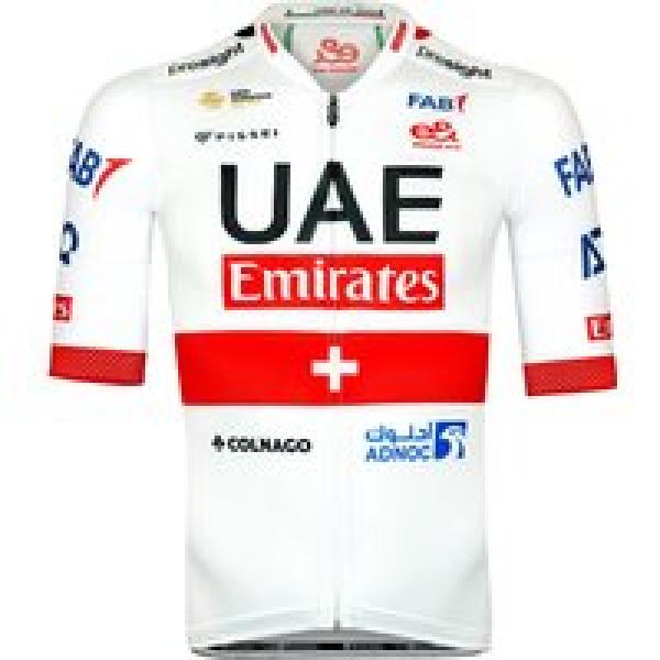 UAE TEAM EMIRATES shirt met korte mouwen Zwitserse kampioen 2024 fietsshirt met