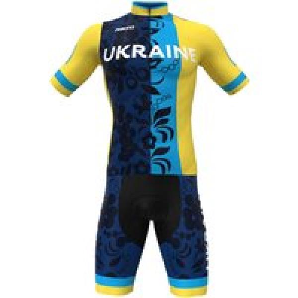 UKRAINISCHE NATIONALMANNSCHAFT 2022 Set (fietsshirt + fietsbroek) set (2 artikel