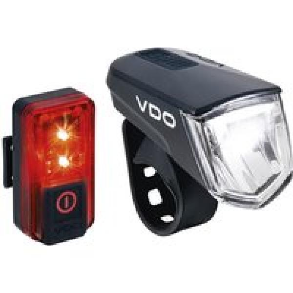 VDO Verlichtingsset ECO Light M60 + Red Plus, Fietslamp, Fietsverlichting
