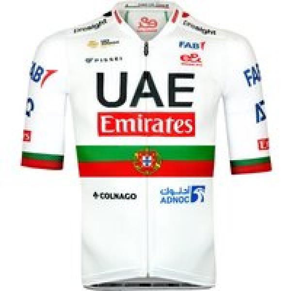 UAE TEAM EMIRATES shirt met korte mouwen Portugees kampioen 2024 fietsshirt met