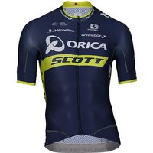 ORICA-SCOTT FRC 2017 fietsshirt met korte mouwen, voor heren, Maat L, Wielershir