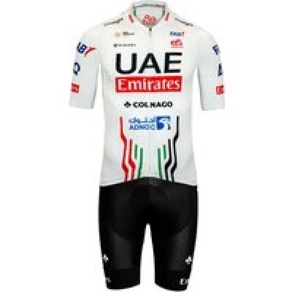 UAE EMIRATES 2024 Set (fietsshirt + fietsbroek) set (2 artikelen), voor heren, F